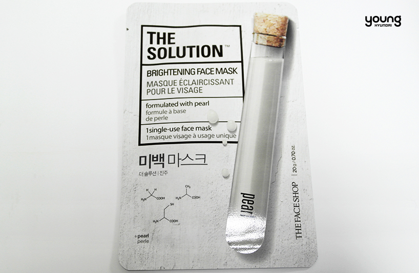 ▲ THEFACESHOP, THE SOLUTION 미백 마스크 팩