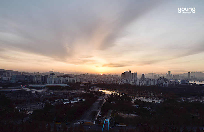 ▲ 하늘공원에서 바라본 해돋이 (2017년 12월 14일 오전 7시 45분 촬영)