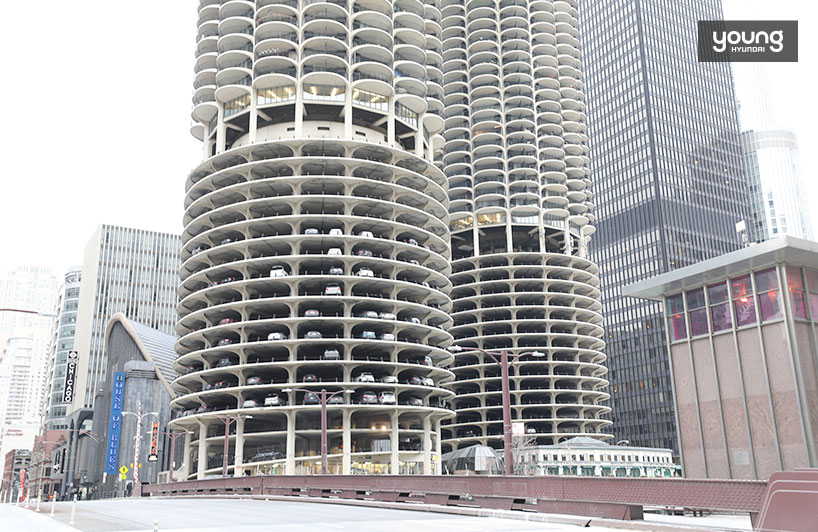 ▲ 시카고 현대건축의 선구자, 마리나 시티 타워