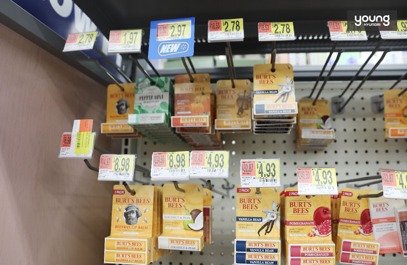 ▲ 버츠비(BURT’S BEES) 립밤 제품은 한국 판매 가격보다 약 1,000원 이상 저렴했다