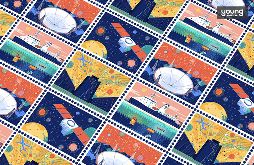 ▲ 출처: https://www.yukaidu.com/china-post-office-stamps / 유카이두의 중국 우체국 우표 디자인