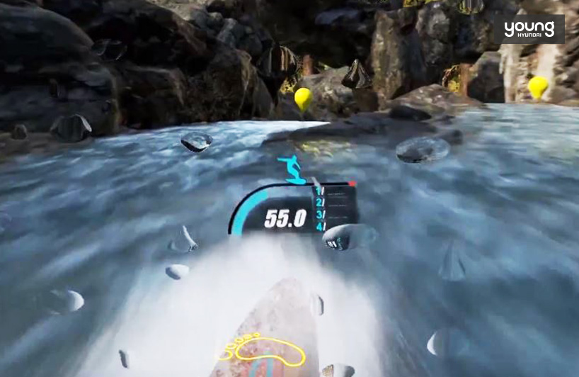 ▲ 서핑 VR 체험 화면